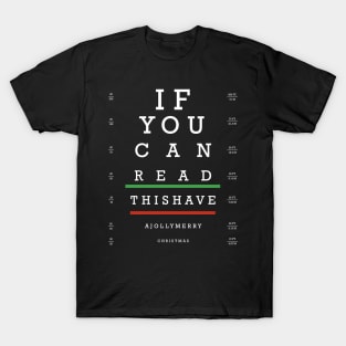 Snellen Test for Christmas T-Shirt